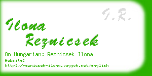 ilona reznicsek business card